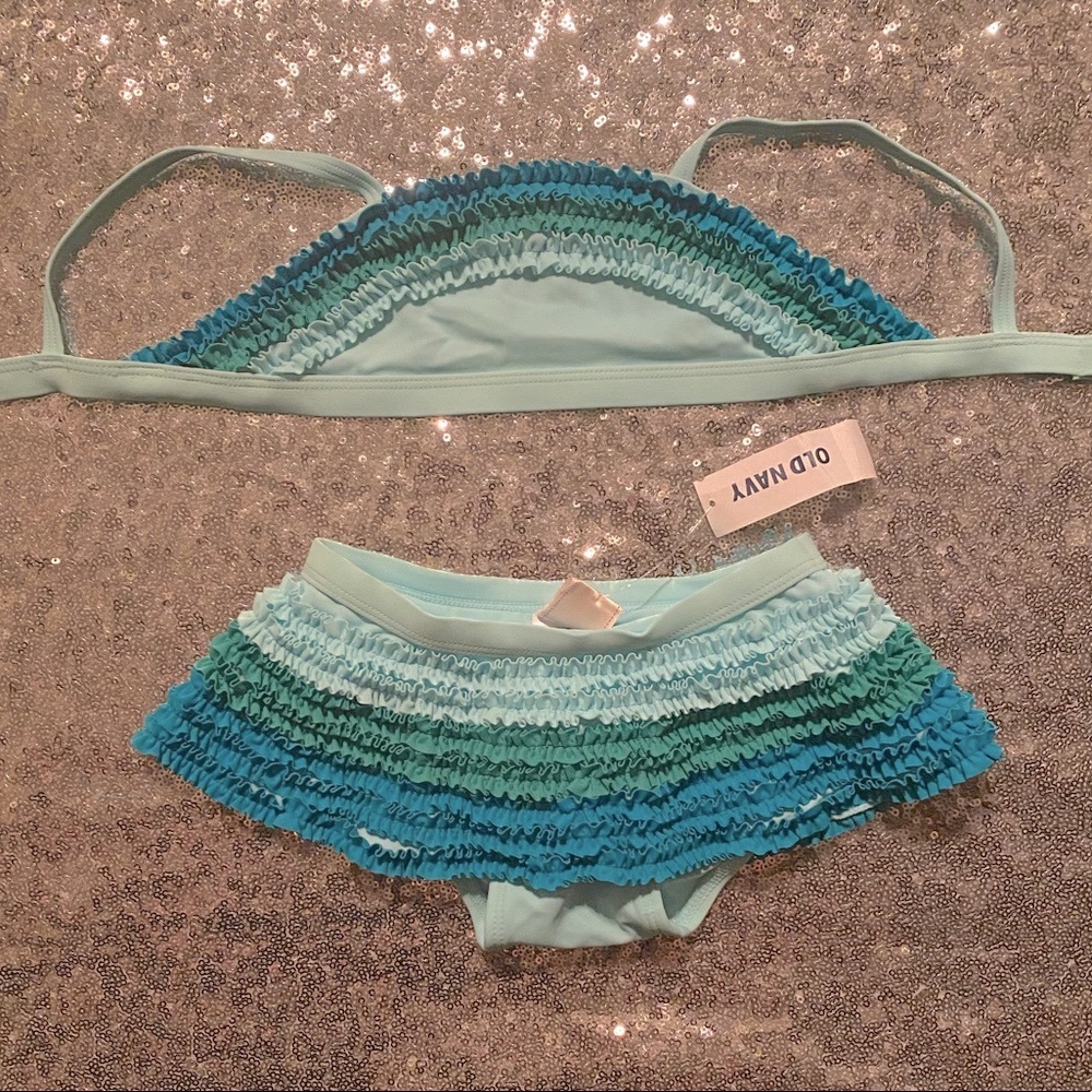 Girls bathing suit 18-24 months old navy